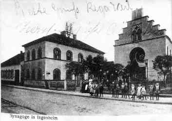 Synagoge Ingenheim, alte Postkarte